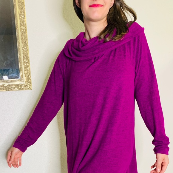 SOLD Gibson cozy convertible neckline sweater - Picture 4 of 5